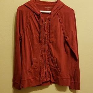 Eddie Bauer light weight hooded shirt.